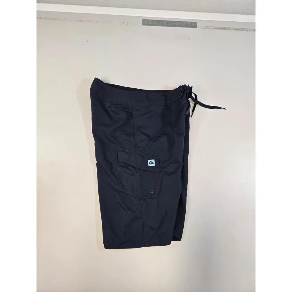 Quiksilver Mens Navy Cargo Board Shorts Swim Trunks Size 30‎ AQBBS03072